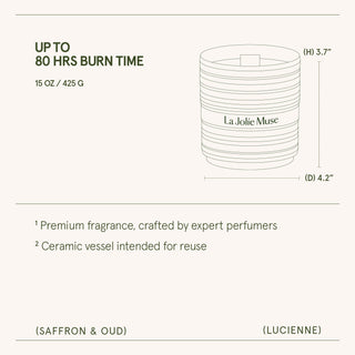 Saffron & Oud Candle | Lucienne