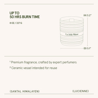 Santal Himalayen Candle | Lucienne