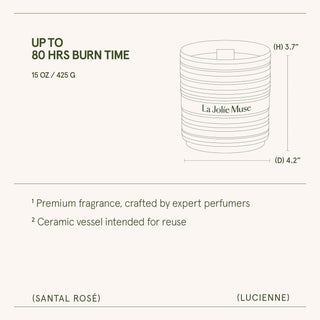 Santal Rosé Candle | Lucienne
