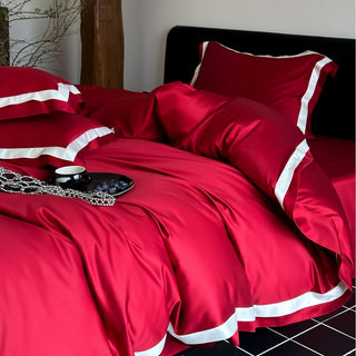 Luxury 100S Tencel-Cotton Blend Solid Color Bedding Set | 3CARATS