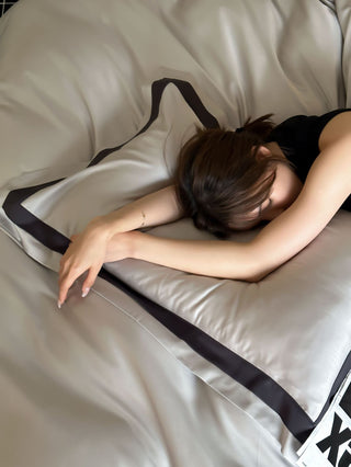 Luxury 100S Tencel-Cotton Blend Solid Color Bedding Set | 3CARATS