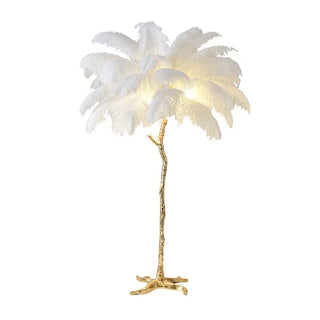 Luxury Ostrich Feather Led Floor Lamp | 3CARATS