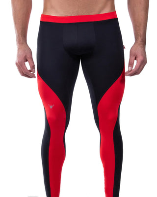 Meggings | Black on Red