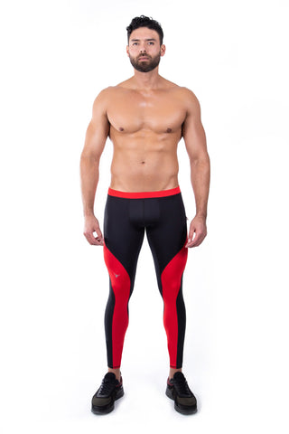 Meggings | Black on Red