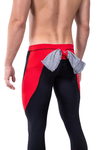 Meggings | Black on Red