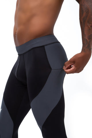Meggings | Black on Gray