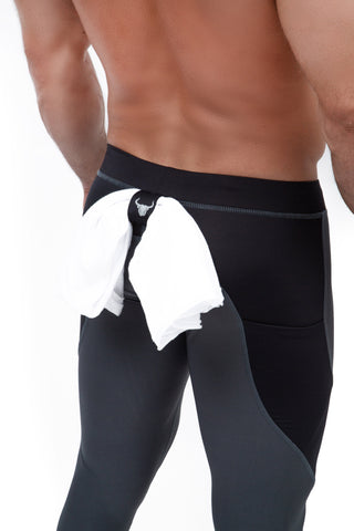 Meggings | Black on Gray