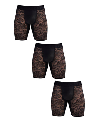 MIDWAY BRIEF | 3 Piece | MultiPack | BLACK - MENAGERIE Intimates MENS Lingerie