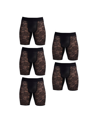 MIDWAY BRIEF | 5 Piece | MultiPack | BLACK - MENAGERIE Intimates MENS Lingerie