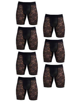 MIDWAY BRIEF | 7 Piece | MultiPack | BLACK - MENAGERIE Intimates MENS Lingerie