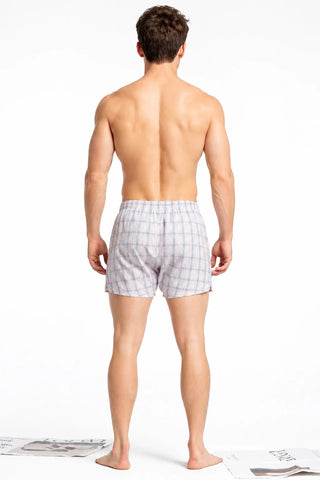 Men's Cotton Plaid Boxer Shorts