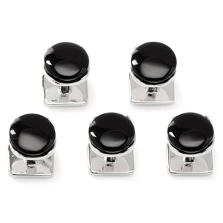 Sterling Silver and Onyx 7-Stud Set | Classic Formal