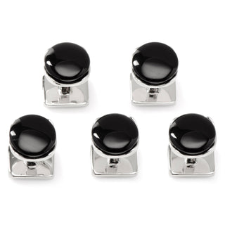 Sterling Silver and Black Onyx 5-Studs | Classic Formal