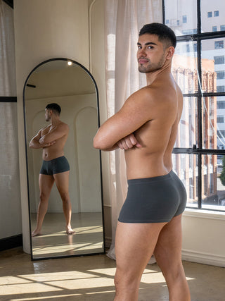 Everyday Ribbed Trunks | GRAY