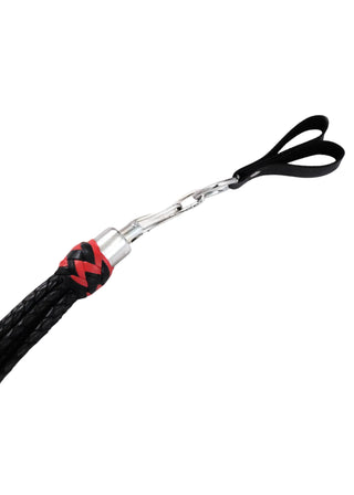 Rose Leather Finger Flogger | 9 Braided Falls