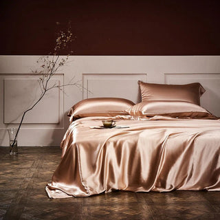 Royalis Rose Gold Luxury Pure Mulberry Silk Bedding Set | 3CARATS - MENAGERIE Intimates MENS Lingerie