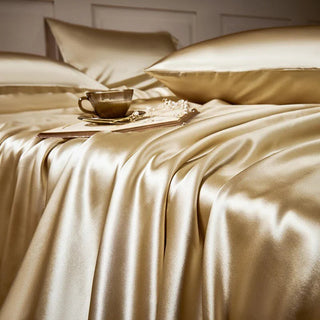 Royalis Rose Gold Luxury Pure Mulberry Silk Bedding Set | 3CARATS - MENAGERIE Intimates MENS Lingerie