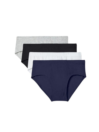 Modal Briefs | 4-Pack | Black, Navy, White, and Grey