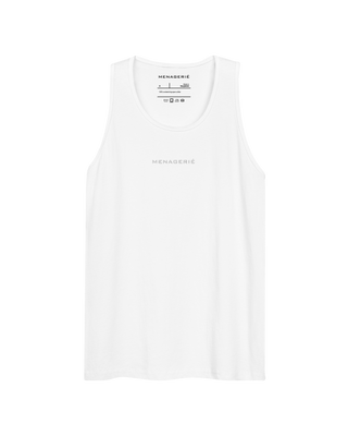 TANK | 100% COTTON | WHITE EMBROIDERY