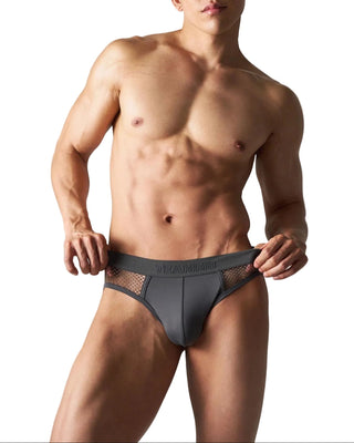Edge Net Brief | Gunmetal - MENAGERIE Intimates MENS Lingerie