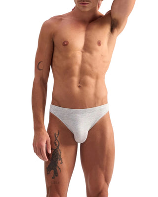 Bamboo Bikini Brief | Grey Marle - MENAGERIE Intimates MENS Lingerie