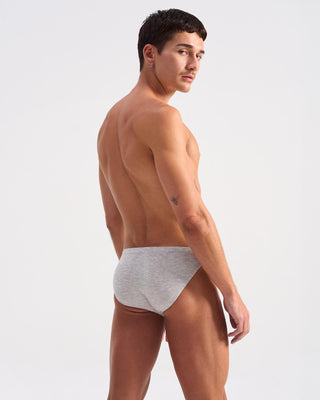 Bamboo Bikini Brief | Grey Marle - MENAGERIE Intimates MENS Lingerie
