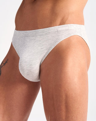 Bamboo Bikini Brief | Grey Marle - MENAGERIE Intimates MENS Lingerie