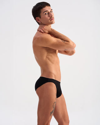 Bamboo Bikini Brief | Black - MENAGERIE Intimates MENS Lingerie
