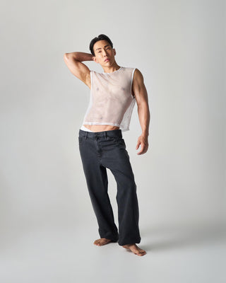 Edge Net Muscle Tank | Chalk - MENAGERIE Intimates MENS Lingerie