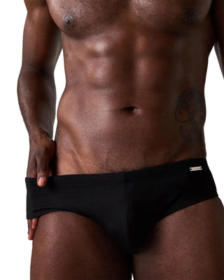 Statement Wide Swim Brief | Black