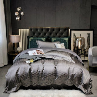 Talia Black Gold Cotton Satin Bedding Set | 3CARATS - MENAGERIE Intimates MENS Lingerie