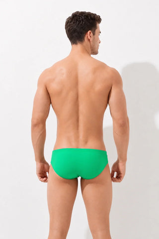 Sexy Low-Rise Swim Briefs for Men with Hollow Design