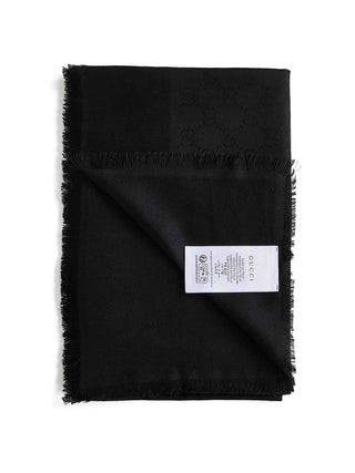 Wool And Silk Jacquard Shawl - MENAGERIE Intimates MENS Lingerie