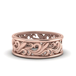 Antique Wide Filigree Band