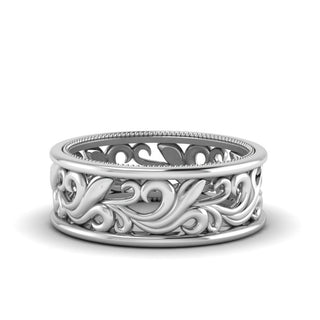 Antique Wide Filigree Band