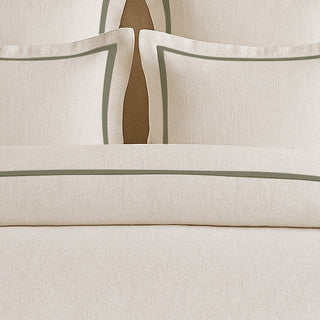 Linen Frame Trim Duvet Cover Set