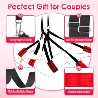 BondFlex Adjustable Sex Swing Kit with Cushions | Comfort & Support