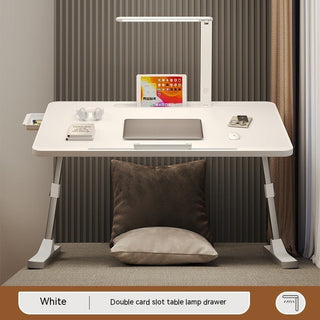 Adjustable Foldable Desk with Lamp & USB