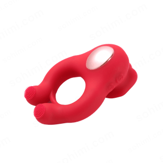 BEKEY| Penis Ring with Clitoris Testicle Stimulator for Couples