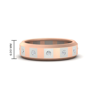 Bezel Round Mens Wedding Ring - MENAGERIE Intimates MENS Lingerie