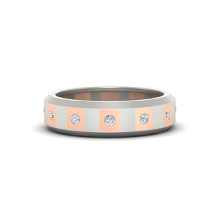 Bezel Round Mens Wedding Ring - MENAGERIE Intimates MENS Lingerie