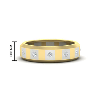 Bezel Round Mens Wedding Ring - MENAGERIE Intimates MENS Lingerie