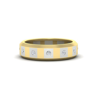 Bezel Round Mens Wedding Ring - MENAGERIE Intimates MENS Lingerie