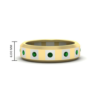 Bezel Round Mens Wedding Ring - MENAGERIE Intimates MENS Lingerie