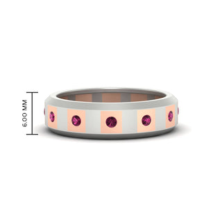 Bezel Round Mens Wedding Ring - MENAGERIE Intimates MENS Lingerie