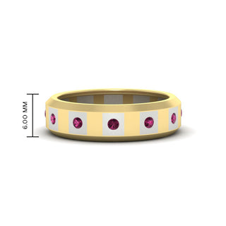 Bezel Round Mens Wedding Ring - MENAGERIE Intimates MENS Lingerie