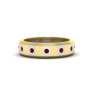 Bezel Round Mens Wedding Ring - MENAGERIE Intimates MENS Lingerie