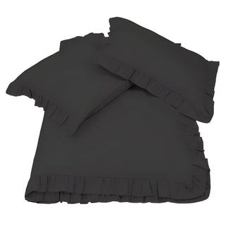 400TC Cotton Sateen Ruffle Duvet Cover Set