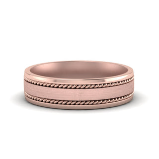 Braided Mens Wedding Ring - MENAGERIE Intimates MENS Lingerie