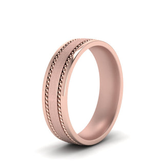Braided Mens Wedding Ring - MENAGERIE Intimates MENS Lingerie
